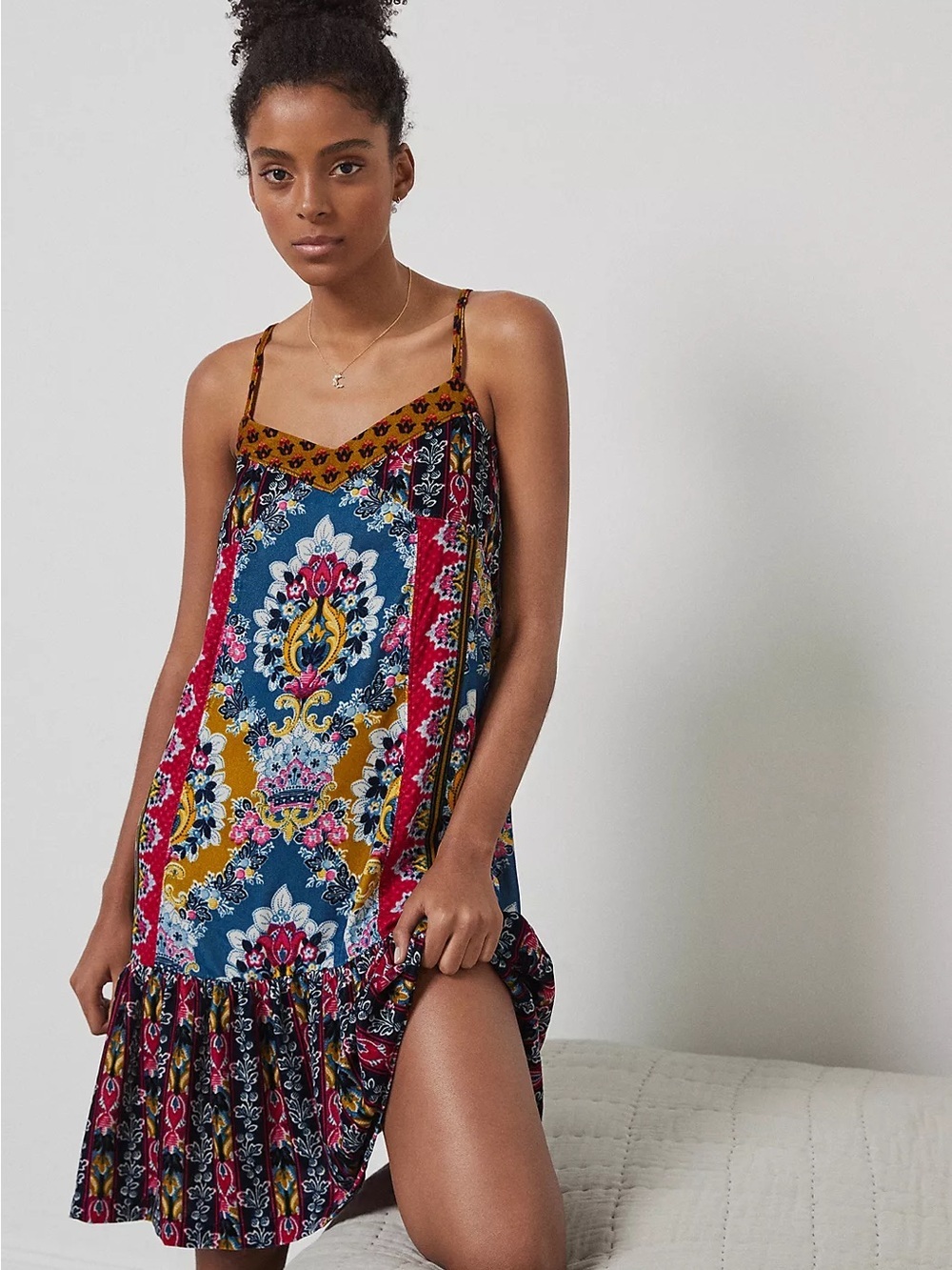Anthropologie Zadie Velvet Slip Dress